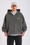 PQS Acid Wash Oversize Zipper Hoodie SW1283