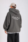 PQS Acid Wash Oversize Zipper Hoodie SW1283