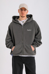 PQS Acid Wash Oversize Zipper Hoodie SW1283
