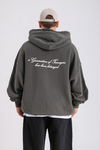 PQS Acid Wash Oversize Zipper Hoodie SW1283