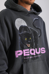PQS Baskılı Acid Wash Oversize Hoodie SW1257