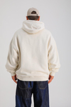PQS Baskılı Krem Oversize Hoodie SW1271