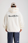 PQS Baskılı Krem Oversize Hoodie SW1272