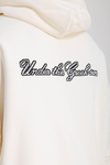 PQS Baskılı Krem Oversize Hoodie SW1272