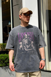 Premium Acid Wash Baskılı Oversize Tshirt T609