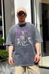 Premium Acid Wash Baskılı Oversize Tshirt T609