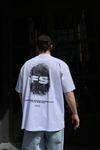 Print FS Baskılı Beyaz Oversize Tshirt T579