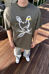Rabbit Promo Haki Oversize Tshirt T1094