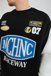 Raceway Siyah Oversize Sweatshirt SW1367