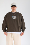 Reason Baskılı Oversize Sweatshirt SW1377