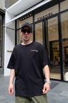Reflektif Baskılı Couture Oversize Tshirt T578