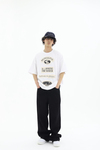 Reimagine Patch Detay Beyaz Oversize Tshirt
