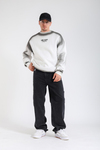 Rise Again Spray Effect Krem Oversize Sweatshirt SW1365