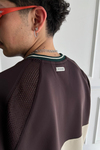 Royal Gala Baskılı V Yaka Oversize Forma Tshirt