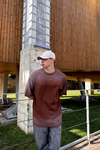 Rpt Acid Wash Oranj Oversize Tshirt  T1103