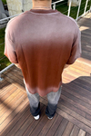 Rpt Acid Wash Oranj Oversize Tshirt  T1103