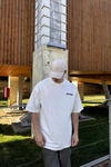 Rpt Baskılı Beyaz Oversize Tshirt T1118