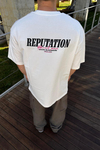 Rpt Baskılı Beyaz Oversize Tshirt T1118