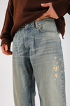 Rv Acid Wash Baggy Jean Pantolon P1113