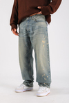 Rv Acid Wash Baggy Jean Pantolon P1113