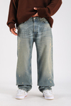 Rv Acid Wash Baggy Jean Pantolon P1113