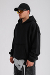 Rv Ateiler Baskılı Siyah Oversize Sweatshirt SW1155