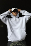 Rv Basic Beyaz Oversize Sweatshirt SW1029