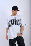 Rv Baskılı Beyaz Oversize Tshirt T928