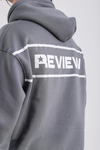 Rv Baskılı Gri Oversize Sweatshirt SW1220
