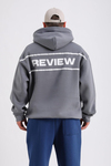 Rv Baskılı Gri Oversize Sweatshirt SW1220