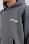 Rv Baskılı Gri Oversize Sweatshirt SW1220