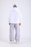 Rv Baskılı Krem Oversize Hoodie SW1323