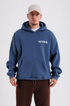 Rv Baskılı Petrol Oversize Sweatshirt SW1221