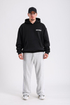 Rv Baskılı Siyah Oversize Sweatshirt SW1222