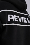 Rv Baskılı Siyah Oversize Sweatshirt SW1222
