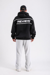 Rv Baskılı Siyah Oversize Sweatshirt SW1222
