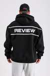 Rv Baskılı Siyah Oversize Sweatshirt SW1222