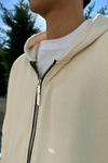Rv Krem Zipper Oversize Sweatshirt SW1011