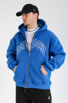 Rv Mavi Oversize Zipper Hoodie SW1372