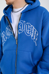 Rv Mavi Oversize Zipper Hoodie SW1372