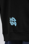 Rv Siyah Bird Baskılı Oversize Hoodie SW1390