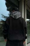 Rv Spider Baskılı Siyah Oversize Sweatshirt SW1019