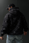 Rv Star Desen Siyah Oversize Sweatshirt SW1025
