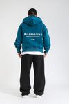 Seasonless Baskılı Oversize Zipper Hoodie SW1378