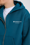 Seasonless Baskılı Oversize Zipper Hoodie SW1378