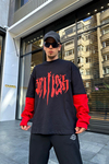 Selfish Baskılı Sleeved Sweatshirt SW864