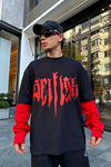 Selfish Baskılı Sleeved Sweatshirt SW864