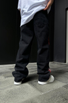 Şerit Detay Baggy Jean Pantolon P871