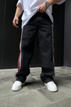 Şerit Detay Baggy Jean Pantolon P871