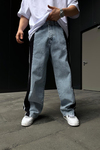 Şerit Detay Baggy Jean Pantolon P883